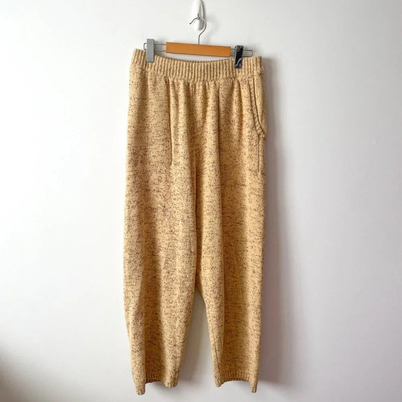 Free People Gio Knit Lounge Sweater Set Heather Yellow Size Medium - Picture 8 of 11